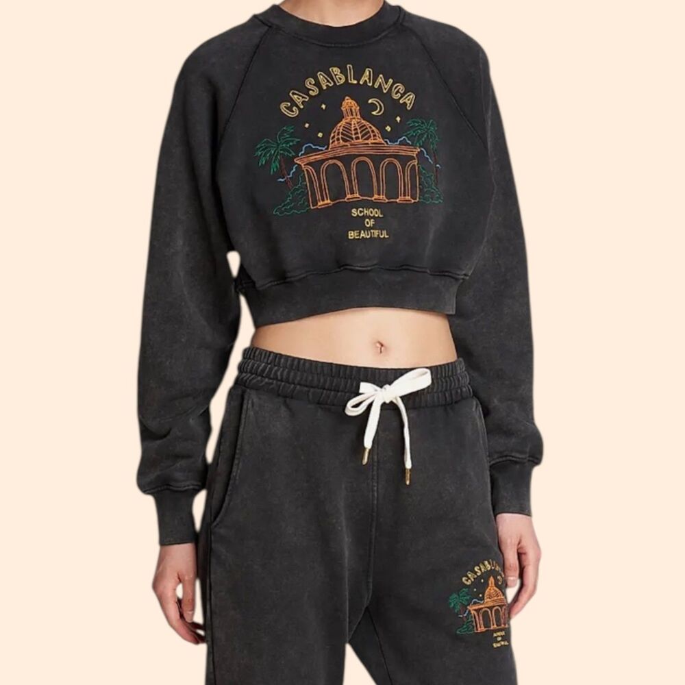 Casablanca Cropped Sweatshirt